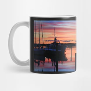 Silhouettes and Reflections on the Severn River Mug